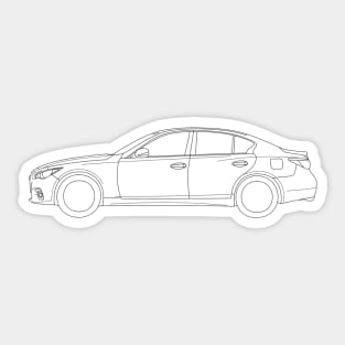 Infiniti Q50 Lineart (Side) Sticker